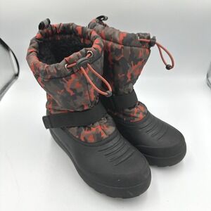 Northside Kids Frosty Snow Boots Size 4 Black Camo 3M Thinsulate Water Resistant